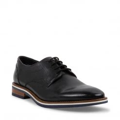 SteveMadden RODRICK BLACK LEATHER MEN'S SHOES