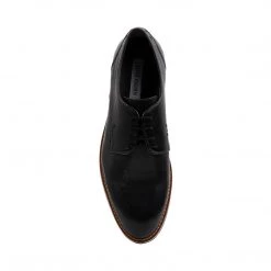 SteveMadden RODRICK BLACK LEATHER MEN'S SHOES