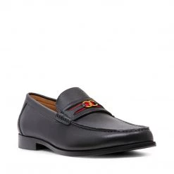 SteveMadden UDAY BLACK LEATHER MEN'S SHOES