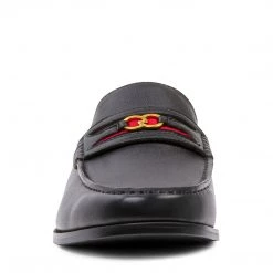 SteveMadden UDAY BLACK LEATHER MEN'S SHOES