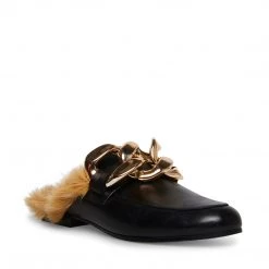 SteveMadden WOMEN'S SHOES KLAIRE BLACK LEATHER