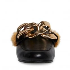 SteveMadden WOMEN'S SHOES KLAIRE BLACK LEATHER 7 SteveMadden WOMEN'S SHOES KLAIRE BLACK LEATHER