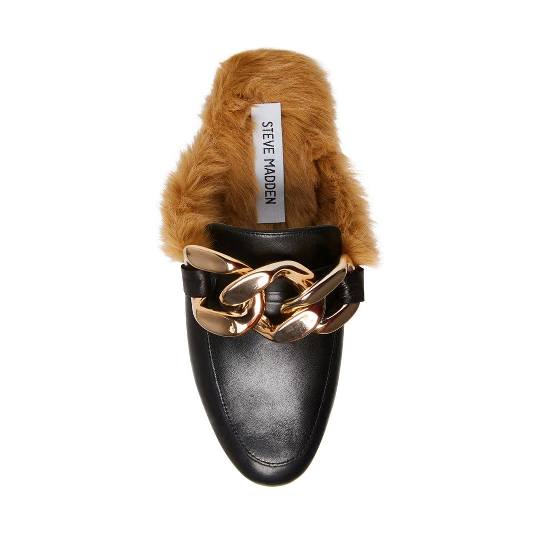 SteveMadden WOMEN'S SHOES KLAIRE BLACK LEATHER 5 SteveMadden WOMEN'S SHOES KLAIRE BLACK LEATHER