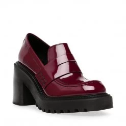 SteveMadden OBSIDIAN BURGUNDY PATENT All New