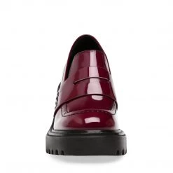 SteveMadden OBSIDIAN BURGUNDY PATENT All New