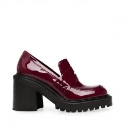 SteveMadden OBSIDIAN BURGUNDY PATENT All New
