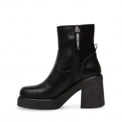 SteveMadden UNIVERSITY BLACK LEATHER Super Platforms 8 SteveMadden UNIVERSITY BLACK LEATHER Super Platforms