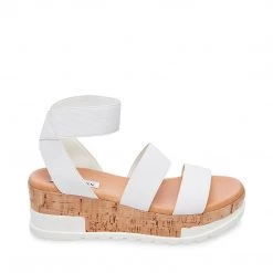 SteveMadden Super Platforms BANDI WHITE