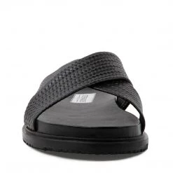 SteveMadden DERANO BLACK LEATHER 7 SteveMadden DERANO BLACK LEATHER