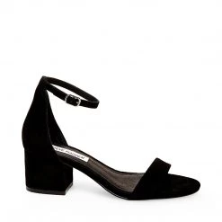 SteveMadden IRENEEW BLACK SUEDE Wide Fit Shoes