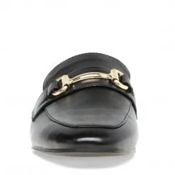 SteveMadden WOMEN'S SHOES KORI BLACK LEATHER 7 SteveMadden WOMEN'S SHOES KORI BLACK LEATHER