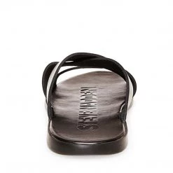 SteveMadden All New STRAPPS BLACK LEATHER