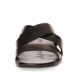 SteveMadden All New STRAPPS BLACK LEATHER