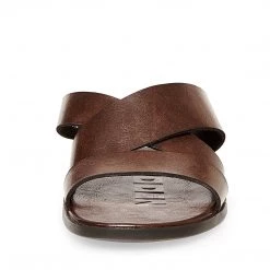 SteveMadden STRAPPS BROWN LEATHER All New