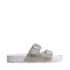 SteveMadden Rhinestones TEDDYR WHITE