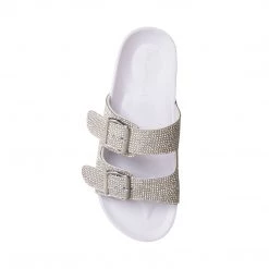 SteveMadden Rhinestones TEDDYR WHITE