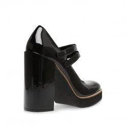 SteveMadden TWICE BLACK PATENT