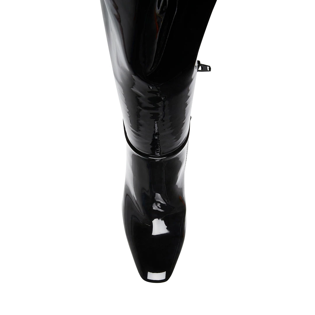 SteveMadden WOMEN'S SHOES AMBROSE BLACK PATENT 6 SteveMadden WOMEN'S SHOES AMBROSE BLACK PATENT