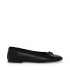 SteveMadden WOMEN'S SHOES BLOSSOMS BLACK LEATHER