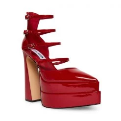 SteveMadden Super Platforms CLARA RED PATENT