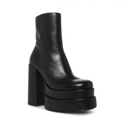 SteveMadden COBRA BLACK LEATHER