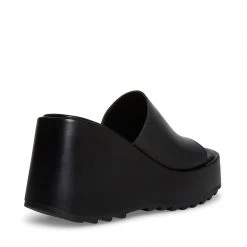 SteveMadden PEPE30 BLACK LEATHER Super Platforms
