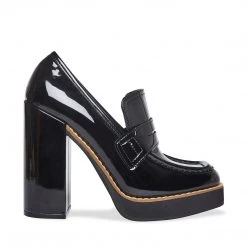 SteveMadden RANDY BLACK PATENT Super Platforms