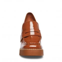 SteveMadden RANDY TAN PATENT Super Platforms