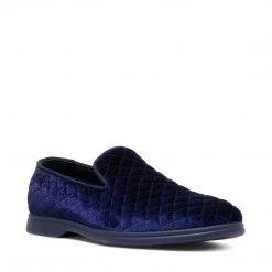 SteveMadden QUINCY BLUE VELOUR MEN'S SHOES