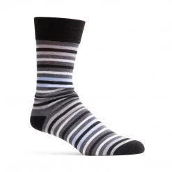 SteveMadden 4PK MEN'S BLACK MULTI SOCKS