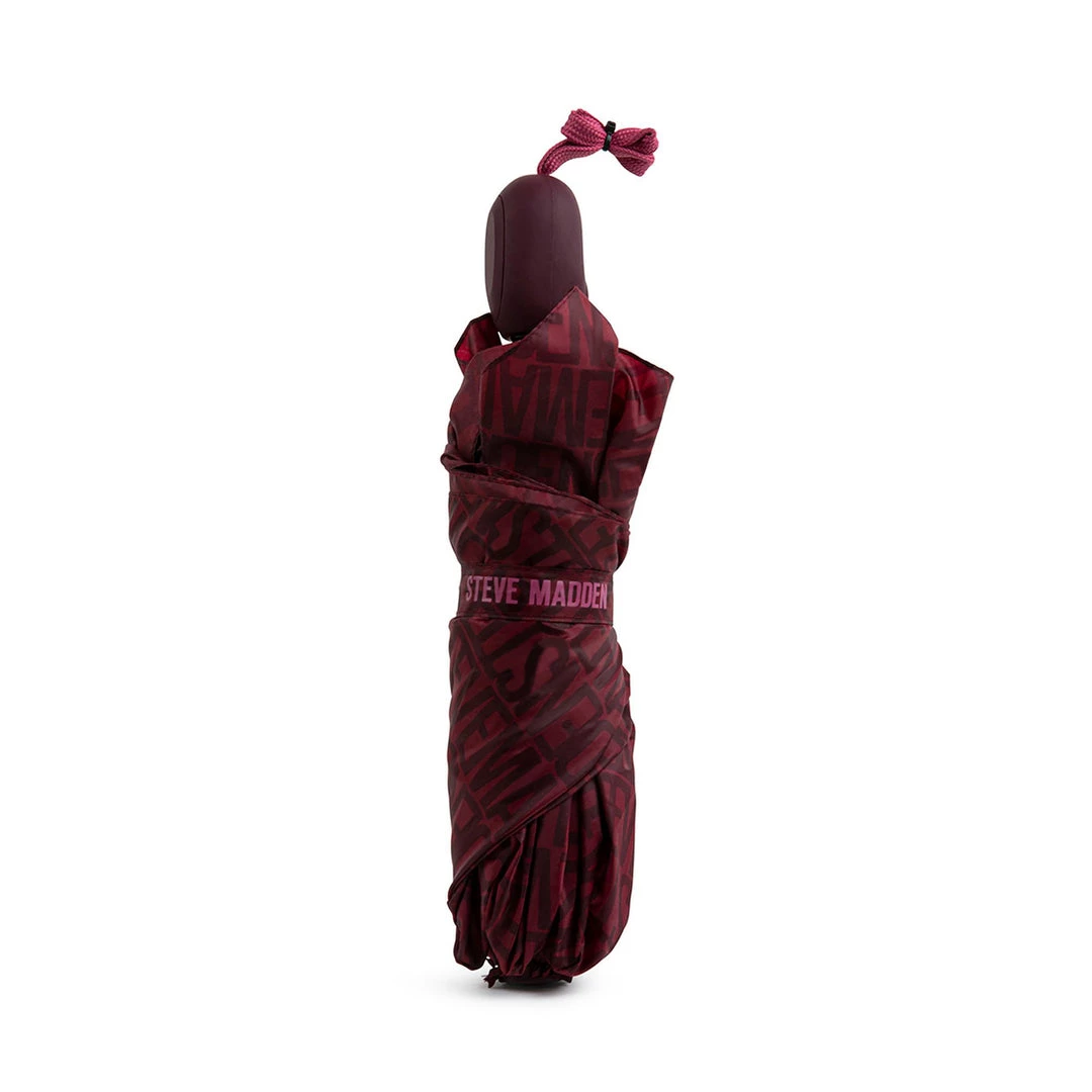 SteveMadden All New BURGUNDY LOGO UMBRELLA 2 SteveMadden All New BURGUNDY LOGO UMBRELLA