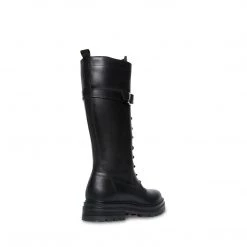 SteveMadden WOMEN'S SHOES YARROW BLACK LEATHER