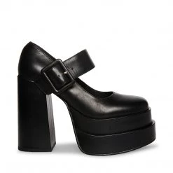 SteveMadden CARLY BLACK LEATHER