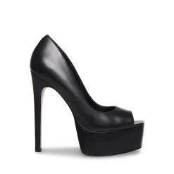 SteveMadden LUST BLACK LEATHER