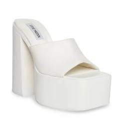 SteveMadden TRIXIE WHITE LEATHER