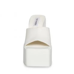 SteveMadden TRIXIE WHITE LEATHER