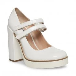 SteveMadden All New TWICE WHITE PATENT
