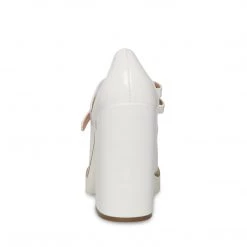 SteveMadden All New TWICE WHITE PATENT