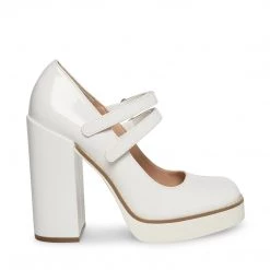 SteveMadden All New TWICE WHITE PATENT