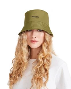 SteveMadden NYLON BUCKET HAT GREEN