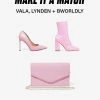 SteveMadden SHOP THE LOOK VALA + LYNDEN + BWORLDLY PINK PATENT Pre-Order