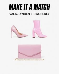 SteveMadden SHOP THE LOOK VALA + LYNDEN + BWORLDLY PINK PATENT Pre-Order